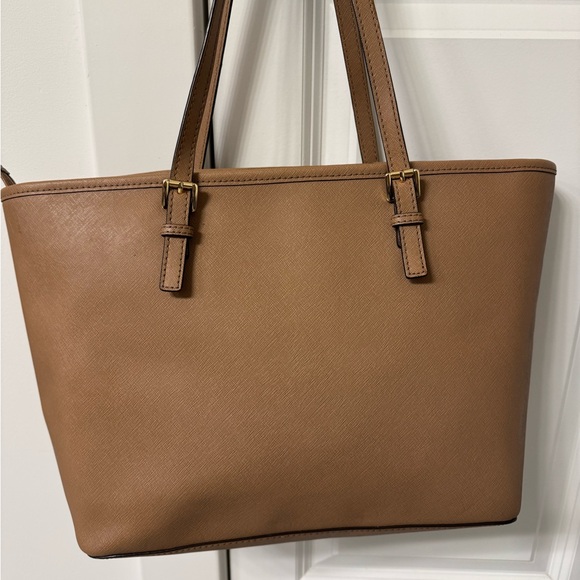Michael Kors Gold Leather Tote - Picture 4 of 7